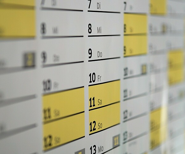 Kalender Nahaufnahme