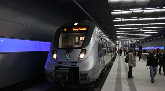 S-Bahn der Linie 4 im Leipziger Citytunnel