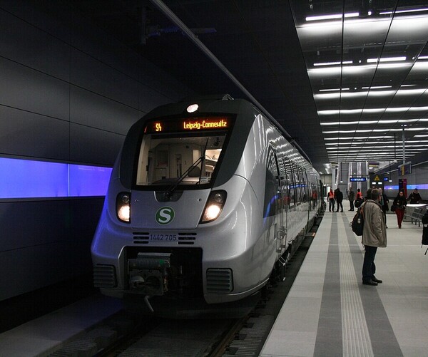 S-Bahn der Linie 4 im Leipziger Citytunnel