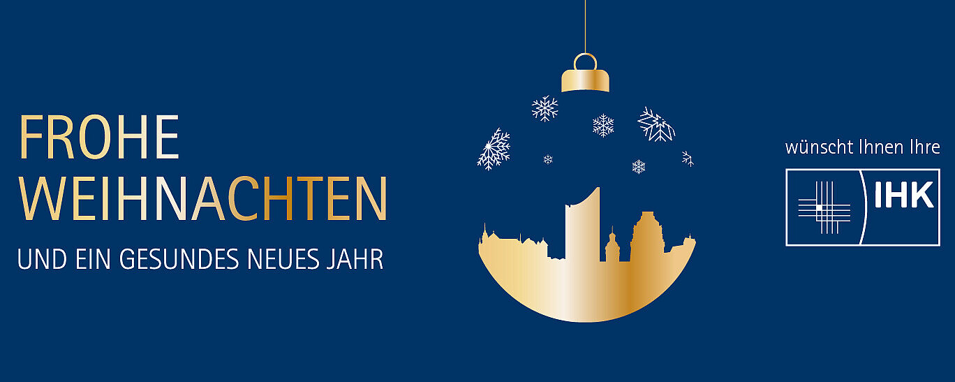 Motiv Weihnachten 2025 der IHK zu Leipzig