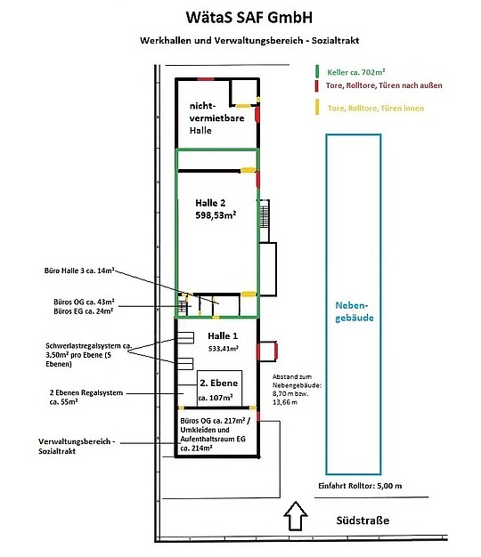 Übersicht Hallenplan