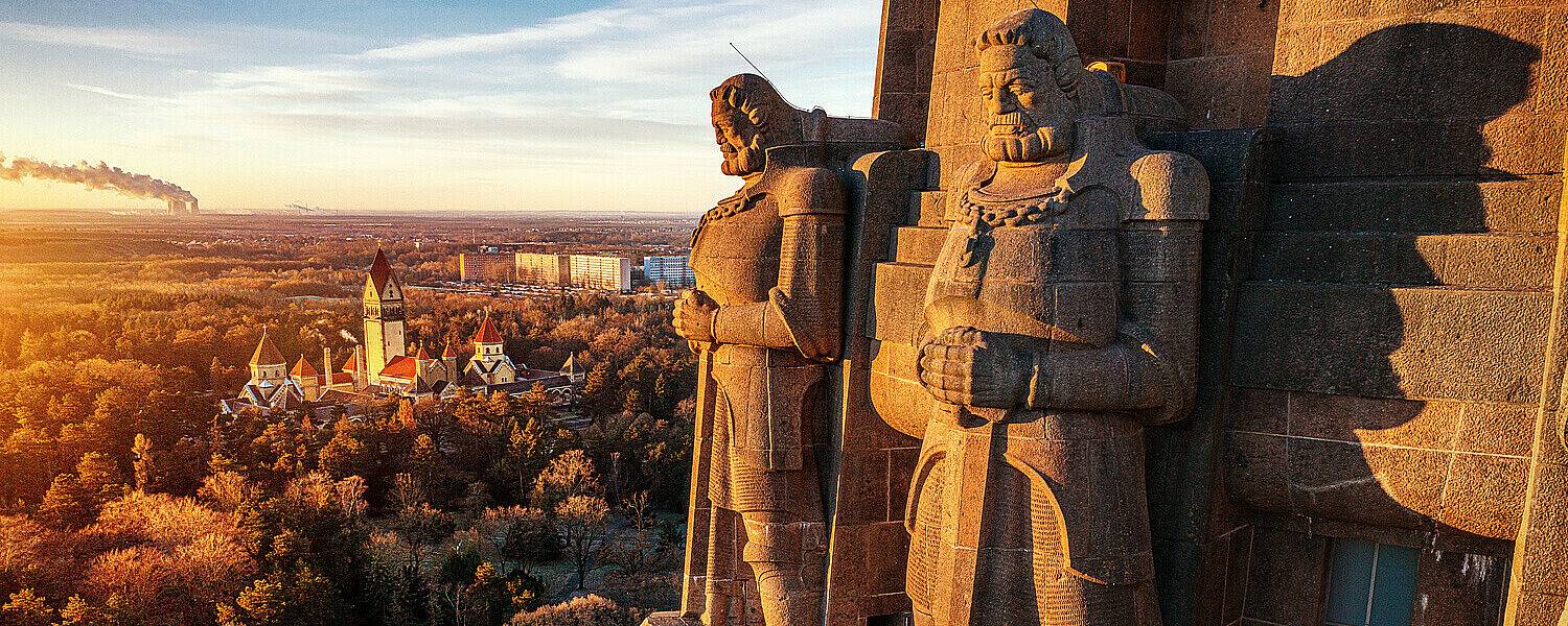 Luftaufnahme Völkerschlachtdenkmal