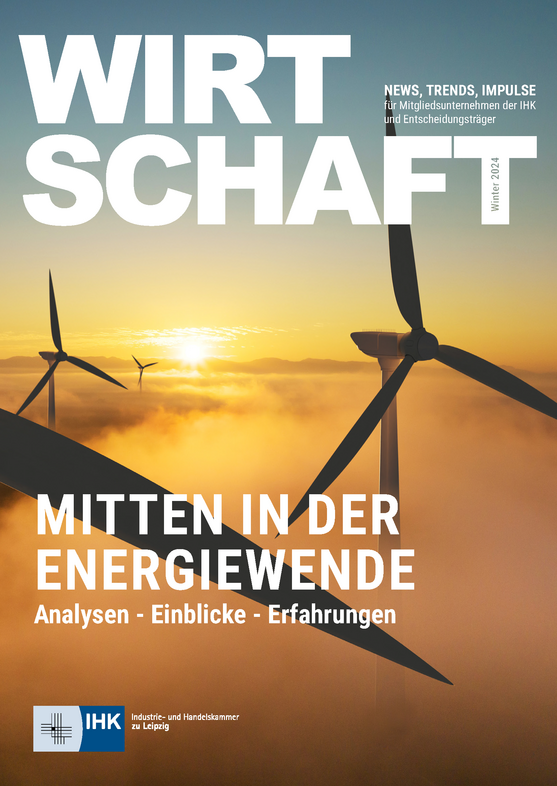 Cover der WIRTSCHAFT DIGITAL Ausgabe Herbst 2024: "Mitten in der Energiewende"