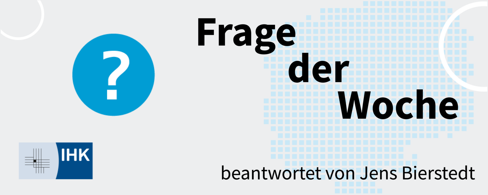 Frage der Woche beantwortet von Jens Bierstedt